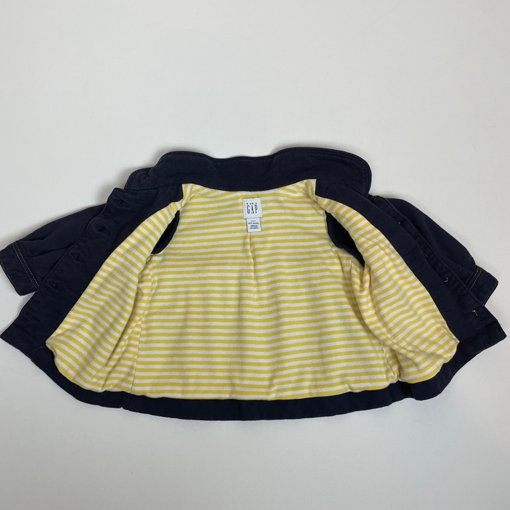 Baby Gap Navy Blue Sweater Jacket Size 6-12M - Picture 4 of 6